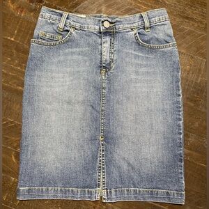 Lacoste Denim Blue Pencil Skirt